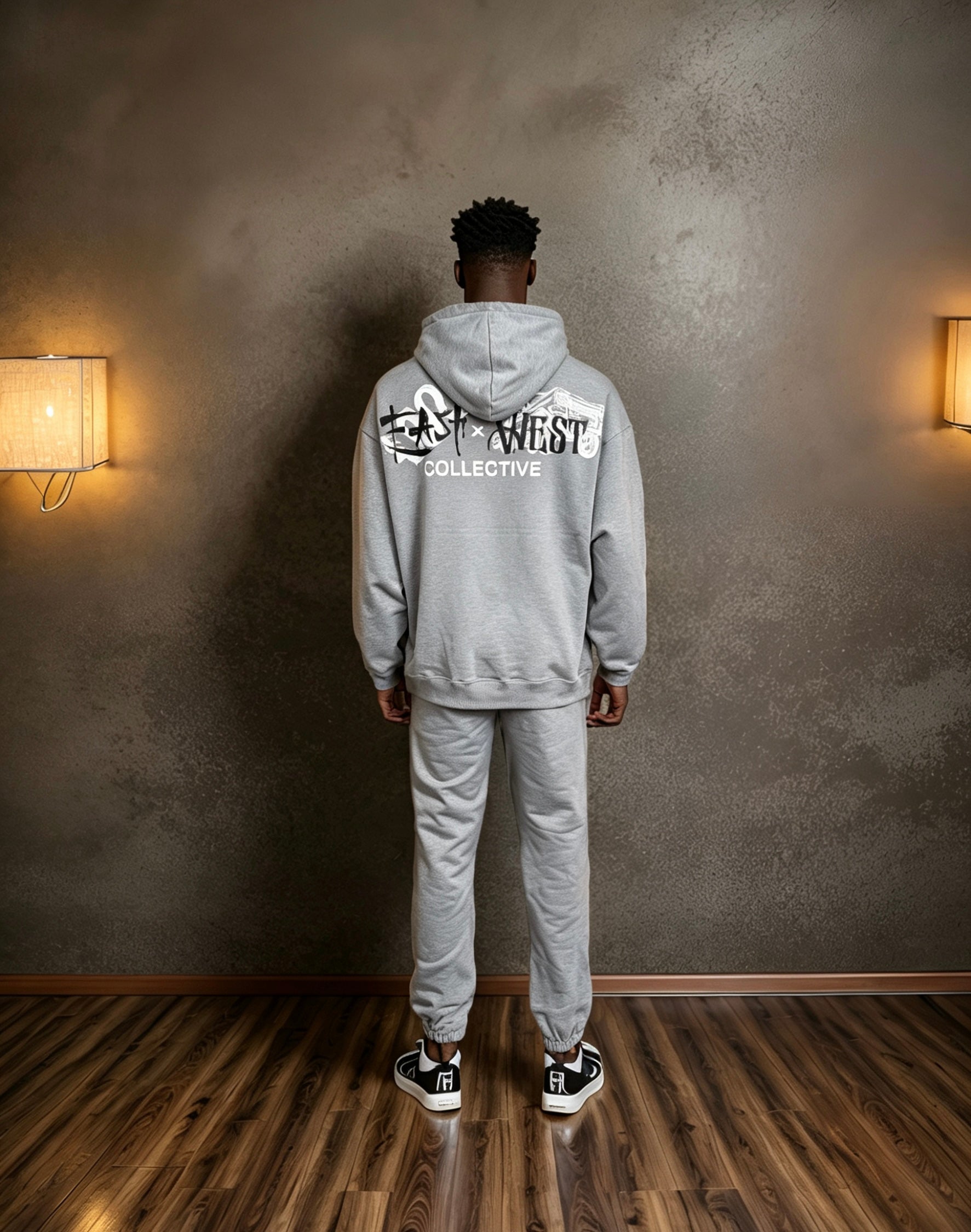 East West Collective Cool Grey Heavy Weight French Terry Hoodie