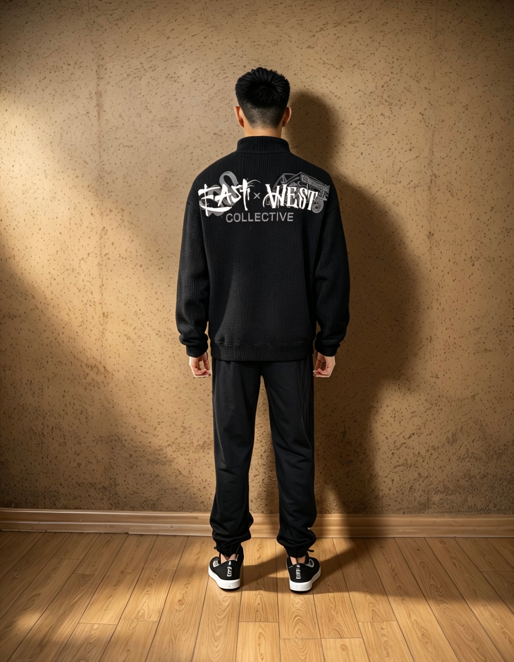 East West Collective Premium French Terry Chinese knot Pullover