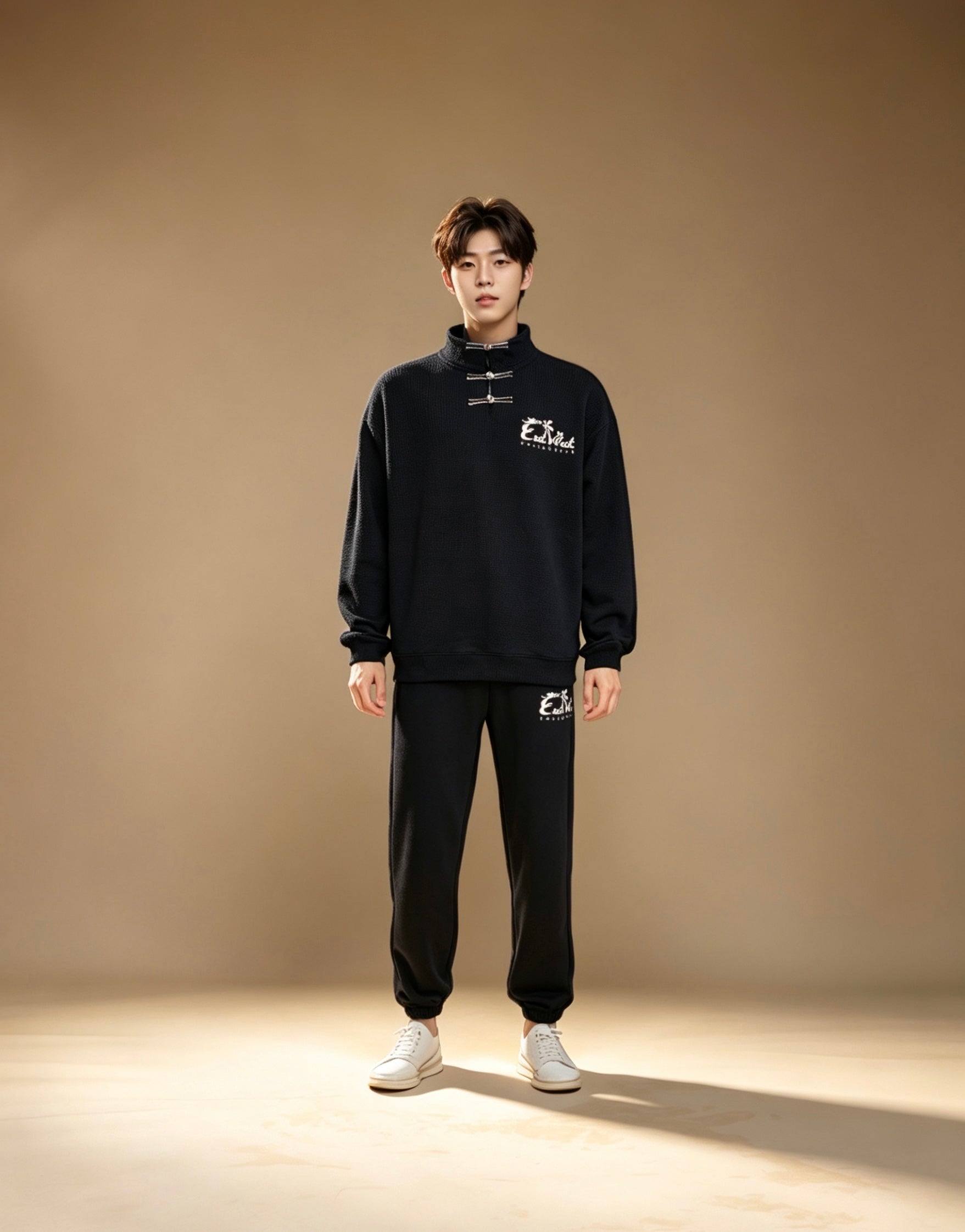 East West Collective Premium French Terry Chinese knot Pullover