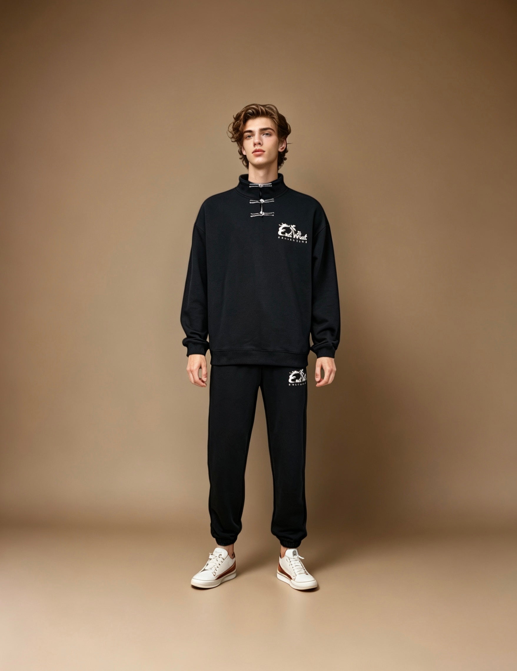 East West Collective Premium French Terry Chinese knot Pullover