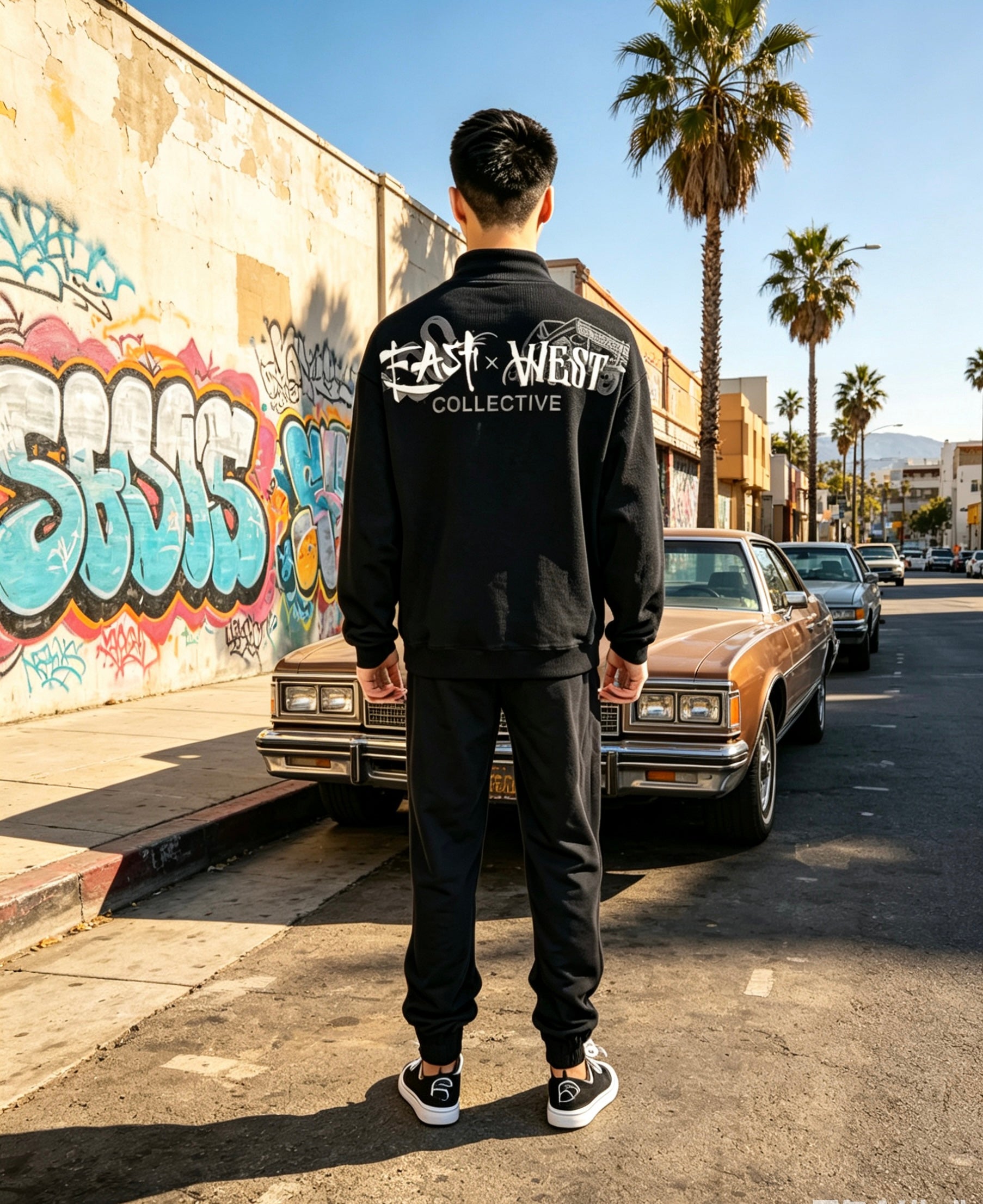 East West Collective Premium French Terry Chinese knot Pullover