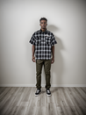 premium short sleeve wrinkle free chicano flannel Shirt