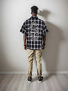 premium short sleeve wrinkle free chicano flannel Shirt