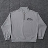 premium French terry quarter-zip sweater