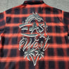 premium short sleeve wrinkle free chicano flannel Shirt