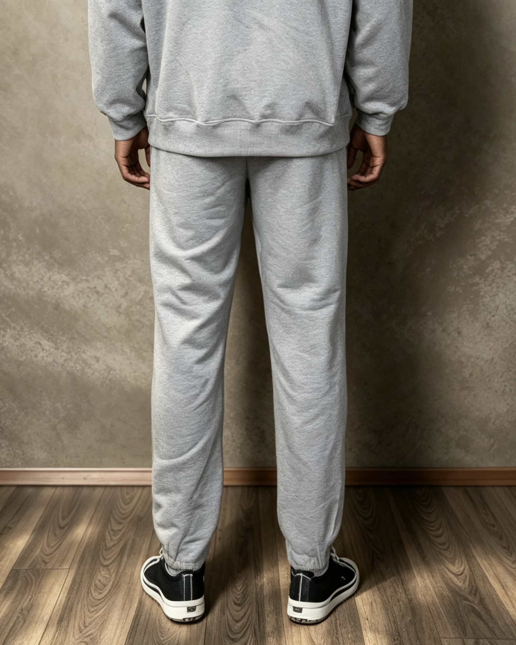 East West Collective Cool Grey Premium French Terry Sweat Pants