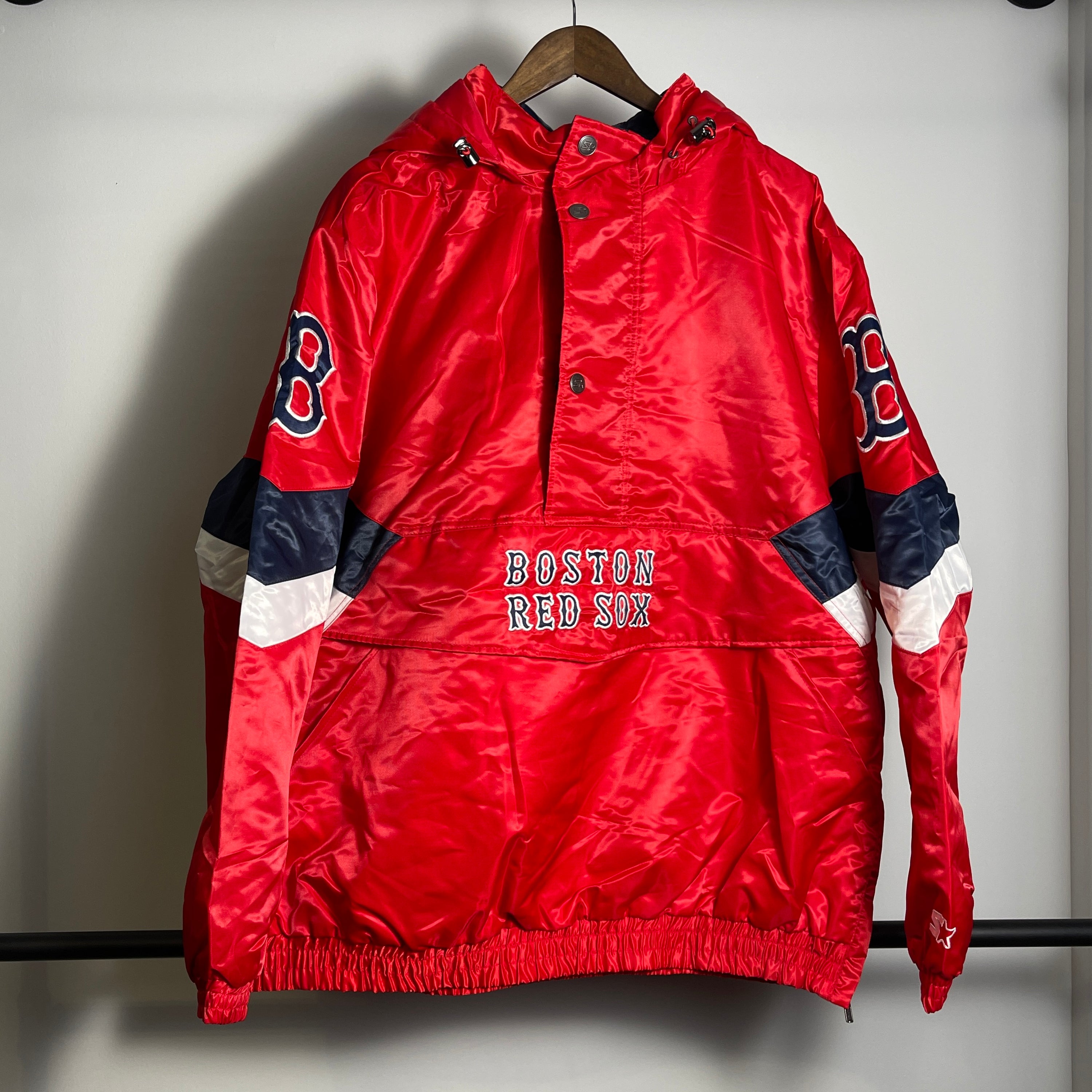 Starter MLB Boston Red Sox Pullover Hoodie Jacket Size XXL