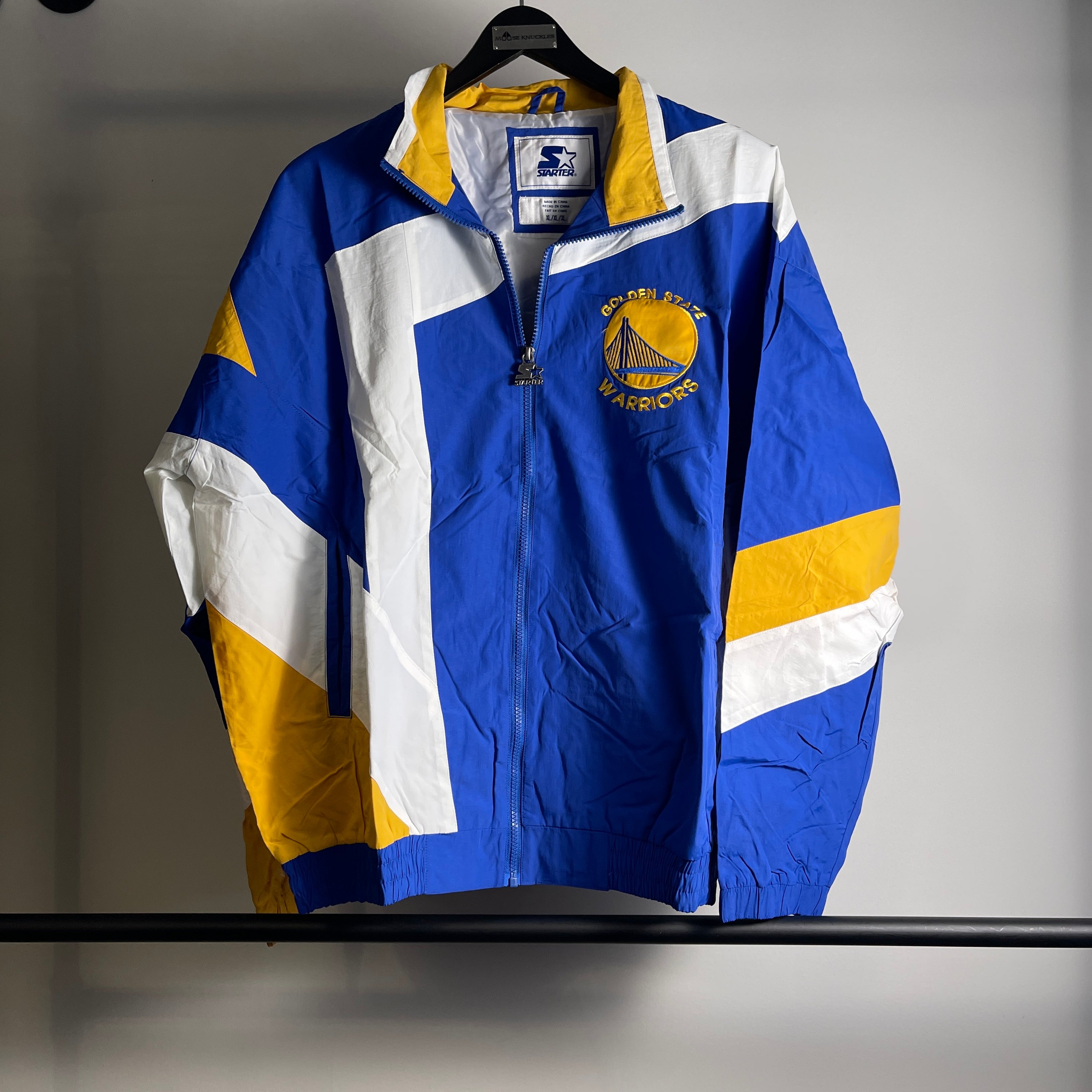 Retro Starter NBA Golden State Warriors windbreaker jacket XL XXL