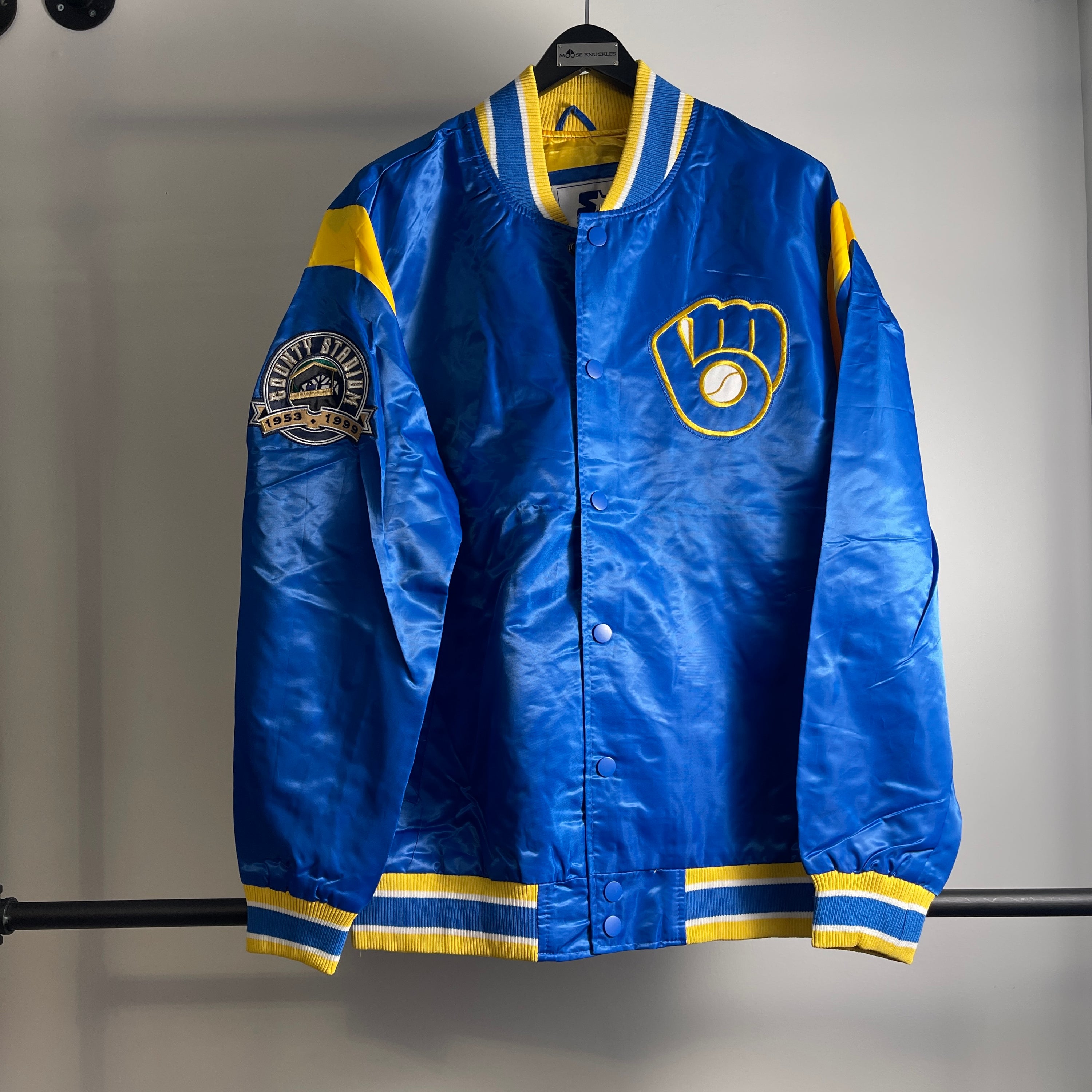 Starter MLB Milwaukee Brewers Light Weight Jacket Size L