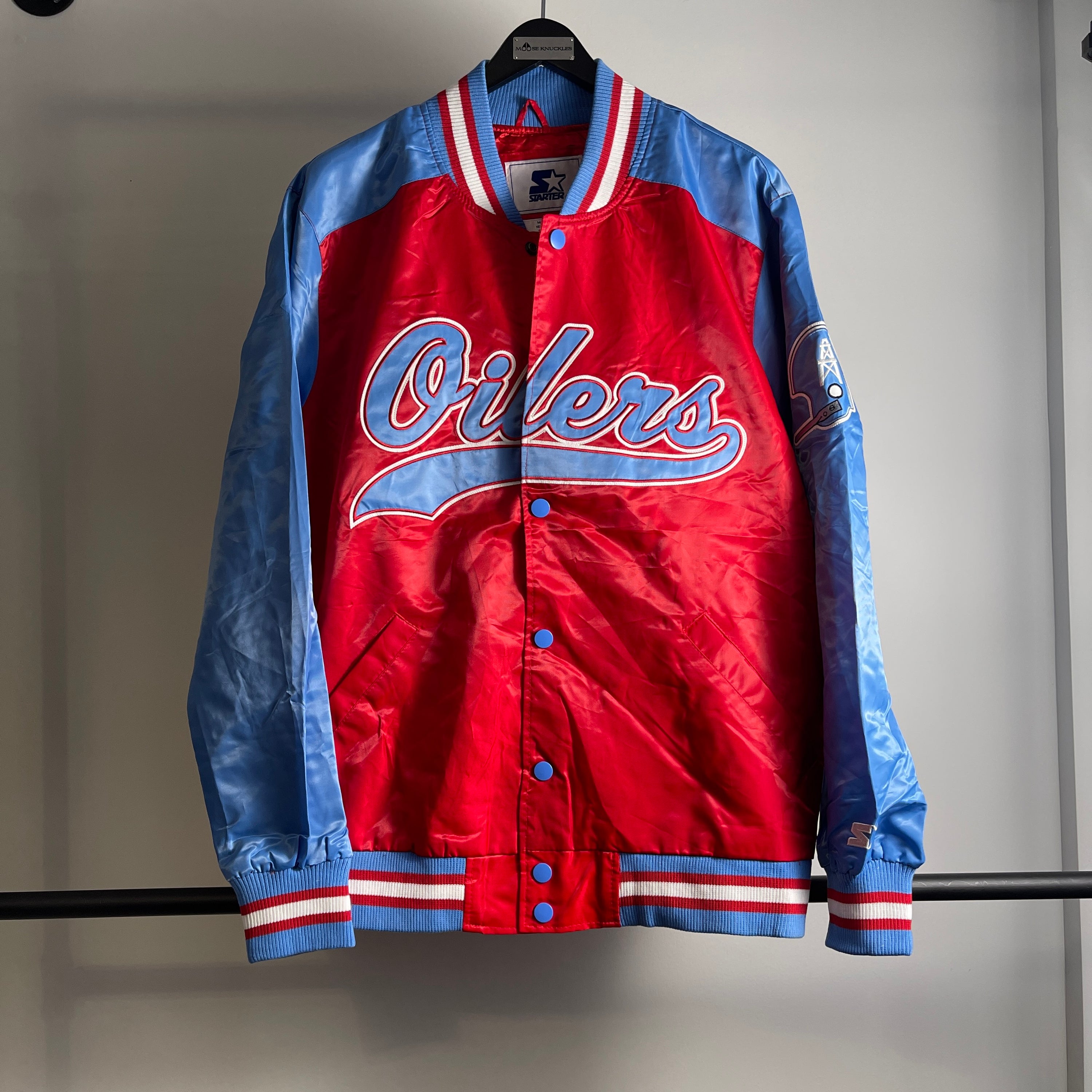 Starter NFL Houston Oilers Light Weight Jacket Size XL