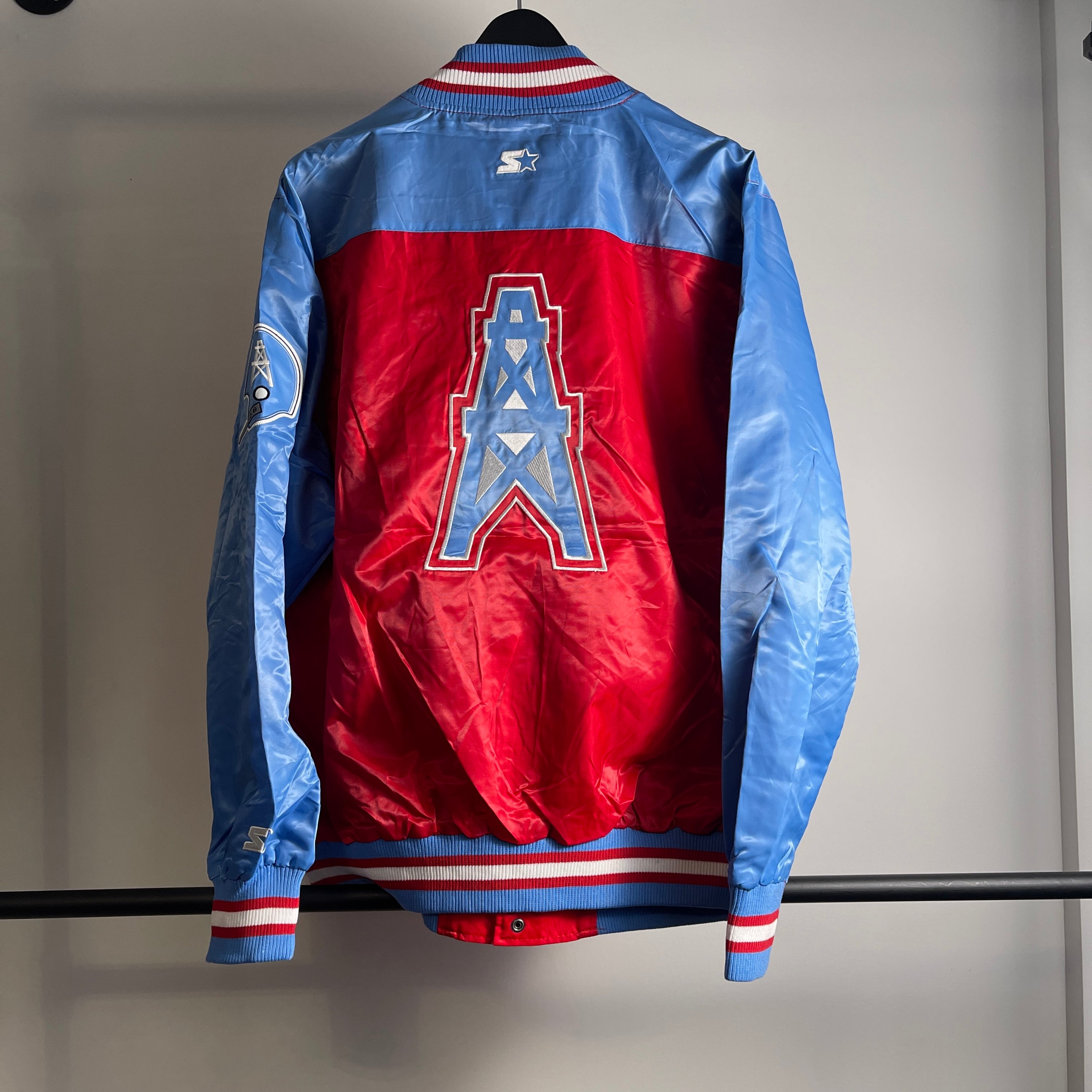 Starter NFL Houston Oilers Light Weight Jacket Size XL