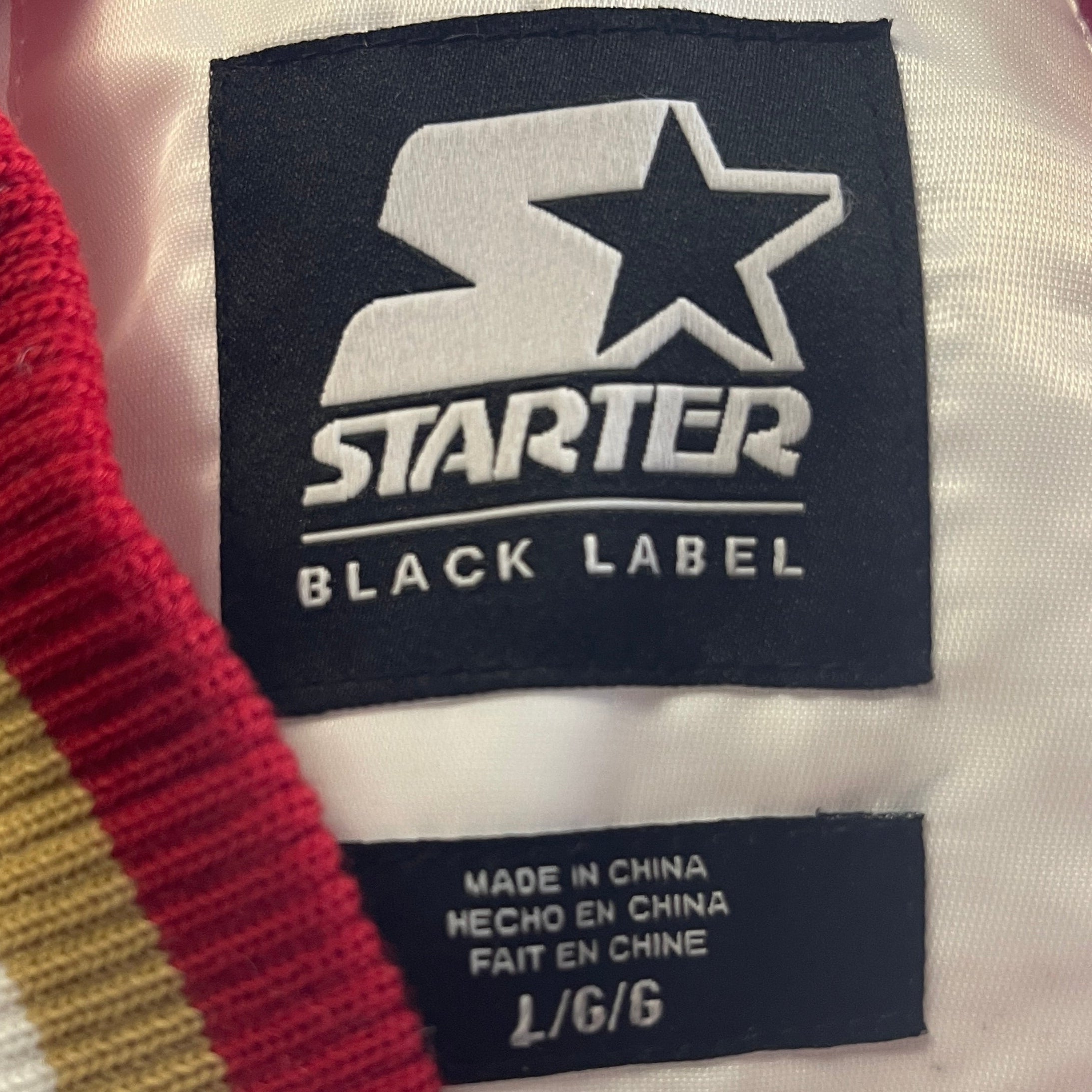 Starter Black Label NFL San Francisco 49ers Jacket size L