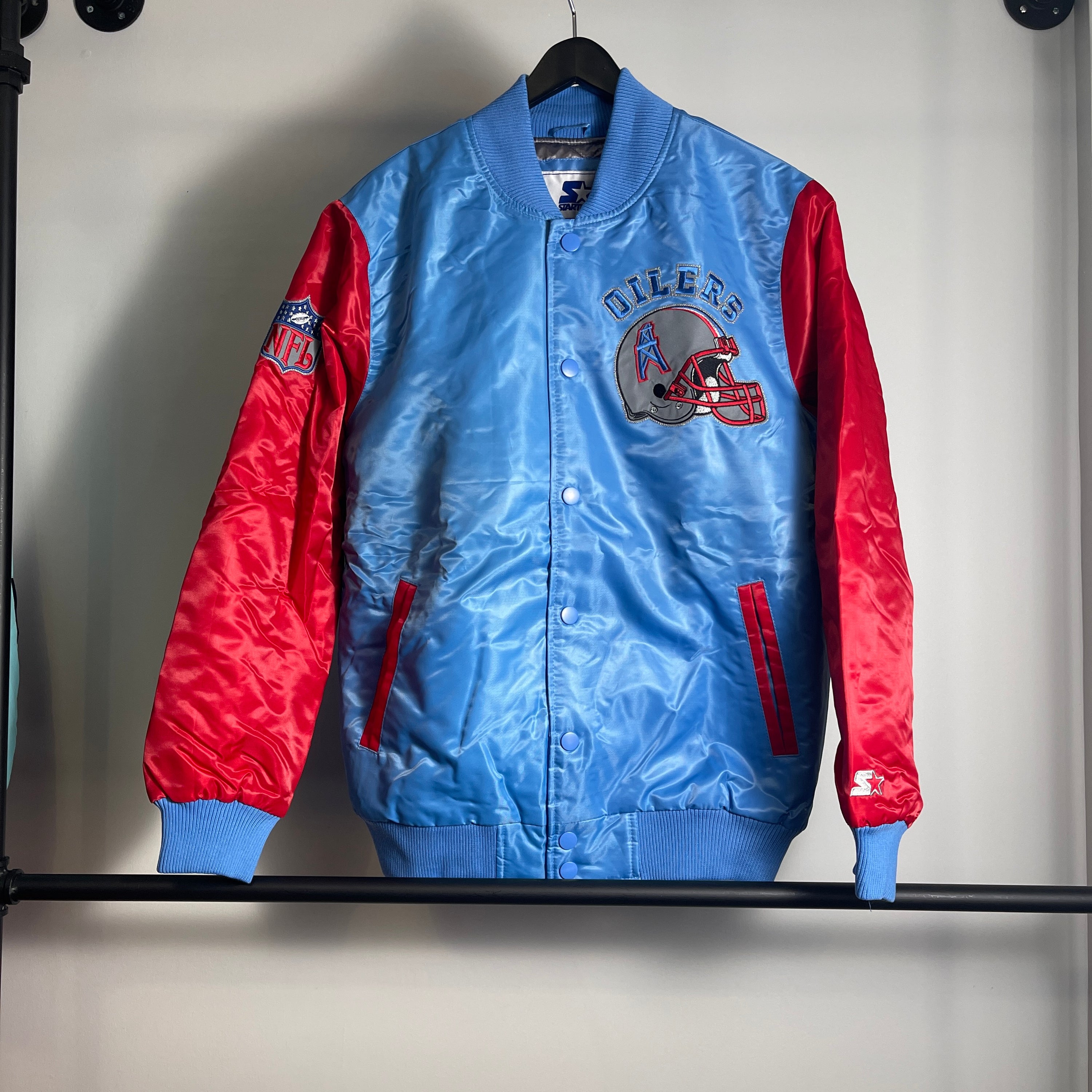 Starter NFL Houston Oilers Jacket Size M