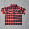 premium short sleeve wrinkle free chicano flannel Shirt