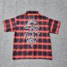 premium short sleeve wrinkle free chicano flannel Shirt