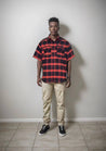 premium short sleeve wrinkle free chicano flannel Shirt