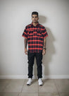 premium short sleeve wrinkle free chicano flannel Shirt