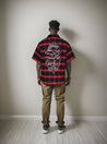 premium short sleeve wrinkle free chicano flannel Shirt