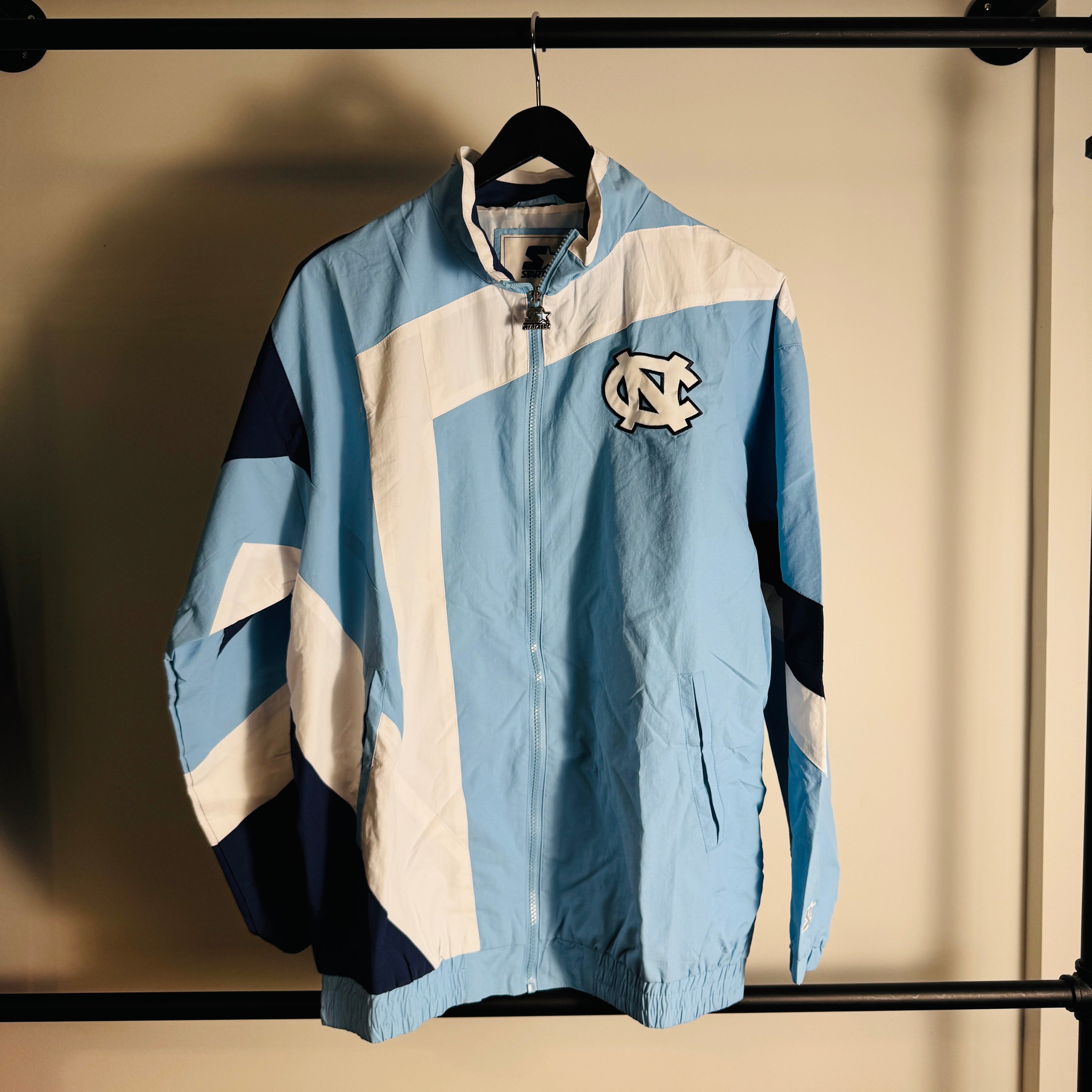 Retro Starter NCAA University of North Carolina windbreaker jacket L XXXL